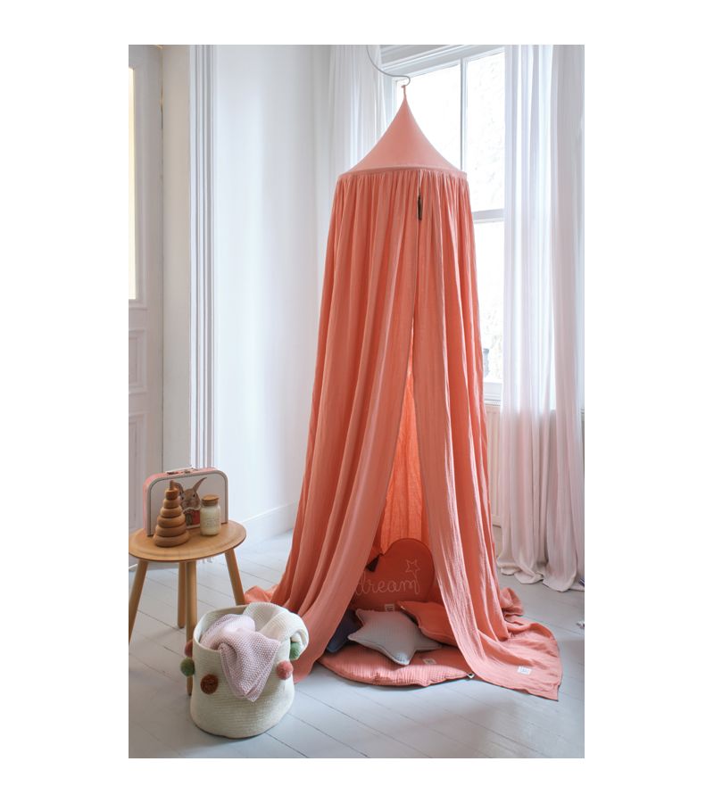 Κουνουπιέρα με θόλο FUNNA BABY Coral Pink 0207